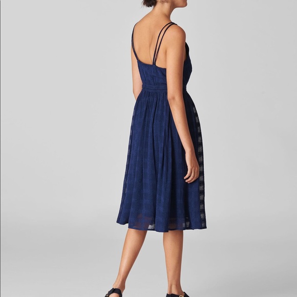 Beautiful Whistles Navy textured dress - Picture 2 of 9